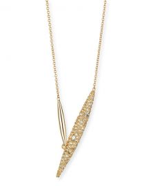 Alexis Bittar Crystal-Encrusted Modernist Spear Necklace x at Neiman Marcus